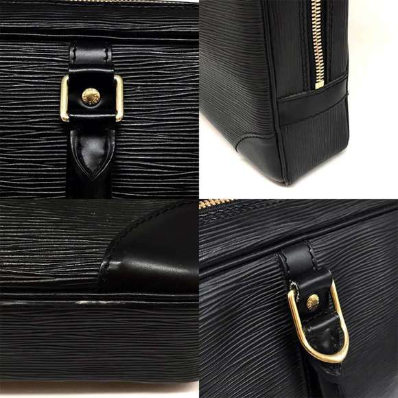 Louis Vuitton Porto Document Voyage Bag Epi Black Leather M59162 LOUIS VUITTON - Picture 5 of 5